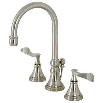 Century Widespread Bathroom Faucet With Brass Pop Up